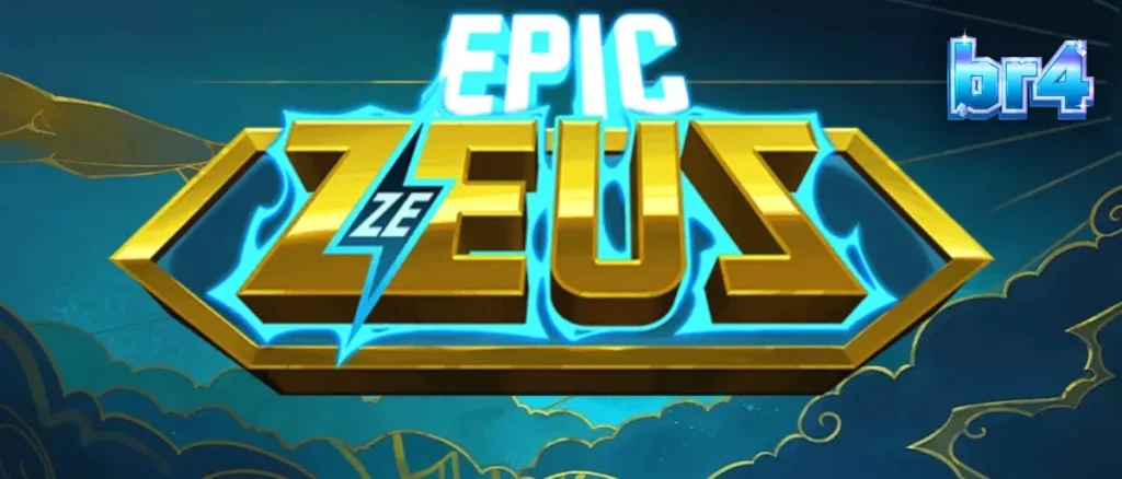 Interface do jogo Epic Ze Zeus com elementos da mitologia grega e raios